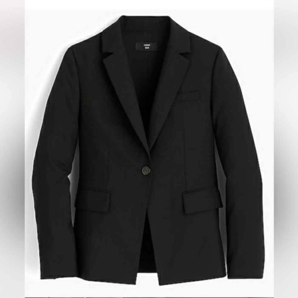 Jcrew Black  365 blazer slim fit in everyday wool, size 8